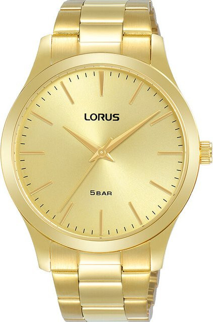 Lorus Herrenuhr, Quarz, Edelstahl, Gold, 40 mm, 5 ATM - Bild 1