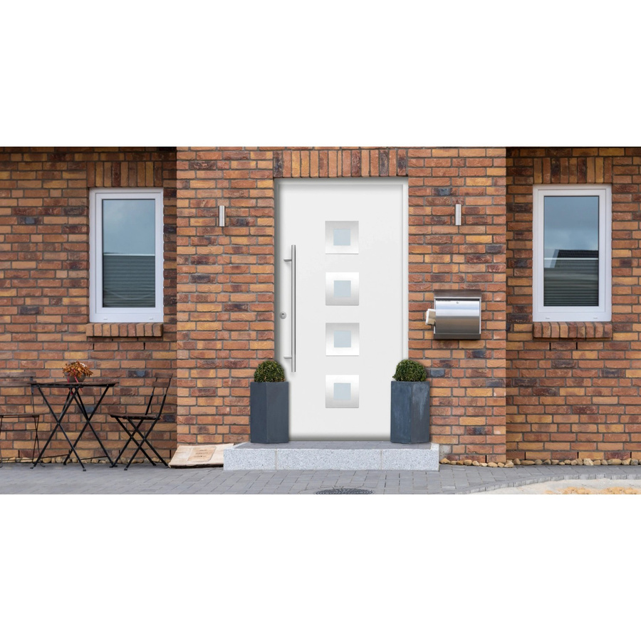 Splendoor Sicherheits-Haustür ThermoSpace Prime Wien RC2 Komfort in Weiß mit Glaseinsatz, B/H: 100 x 210 cm - Bild 2