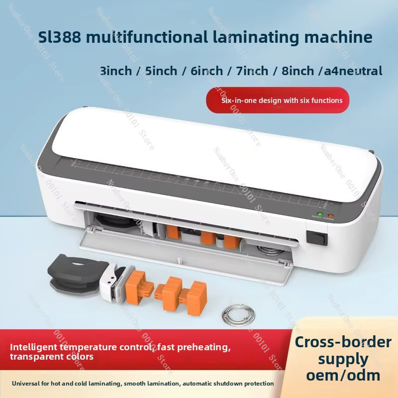 SL388 Multifunktionale A4 Kunststoffversiegelungsmaschine in Weiß - Bild 3