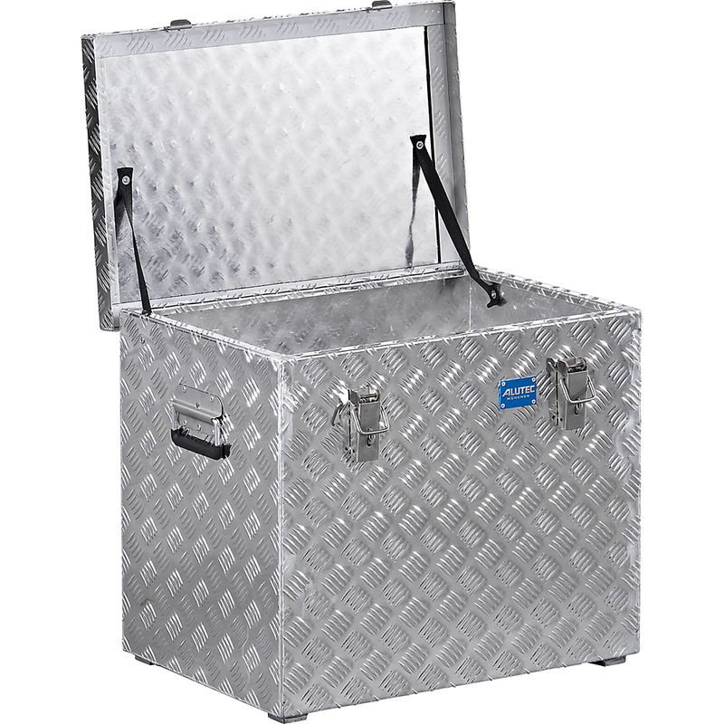 Alutec Transportkiste aus Aluminium-Riffelblech in Silber, Volumen: 120 l, L x B x H: 62,2 x 42,5 x 52,0 cm - Bild 5