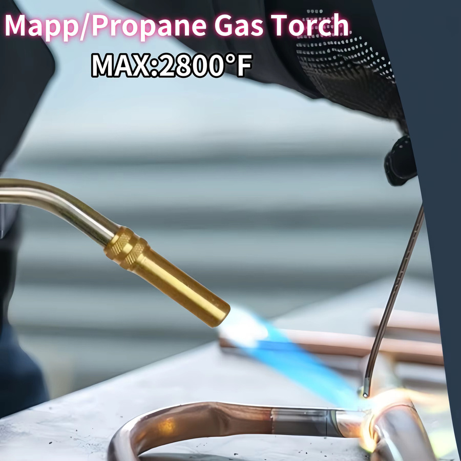 YDONGTLOGY Handheld Propan Fackel Kopf für MAPP Gas als Gas Brenner zum Schweißen, Löten und Härten - Bild 2