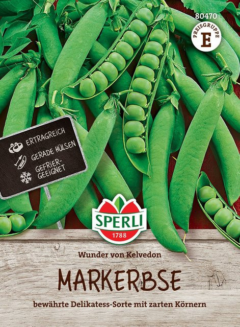 SPERLI Markerbsen-Samen Wunder von Kelvedon für den Gemüsegarten - Bild 1