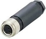 Ifm Electronic E12464 Sensor-Aktor-Steckverbinder unkonfektioniert Buchse gerade 4-polig schwarz - Bild 1