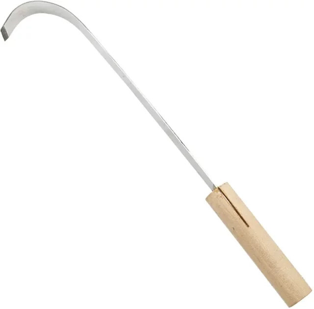 RLJLIVES Keramik-Schnitzwerkzeug aus Edelstahl mit gebogener Klinge in Silber für DIY-Arbeiten an Ton und Holz - Bild 1