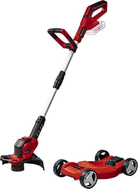 Einhell Power X-Change Akku-Rasentrimmer GE-CT 18/28 Li TC-Solo in Rot/Schwarz mit 28 cm Schnittbreite und Teleskopstange - Bild 1