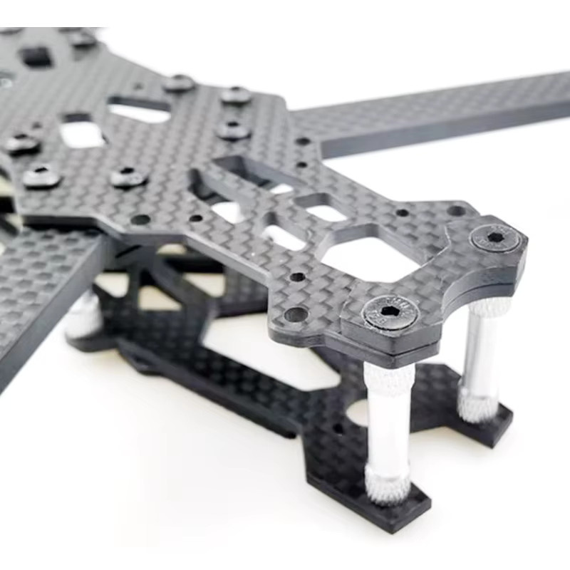 Foxhound Drohnenrahmen-Kit Mark4 7 Zoll in Schwarz aus 3K-Kohlefaser für FPV Freestyle RC Racing - Bild 4