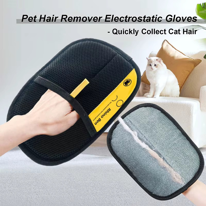JETTING Elektrostatische Haarentferner Handschuhe zur Haustierpflege für Katzen und Hunde - Bild 2