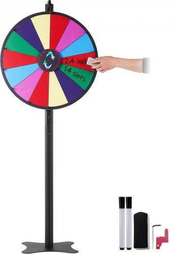 VEVOR Spinning Prize Wheel Roulette Wheel mit 14 Slots und 2 Markern - Bild 1