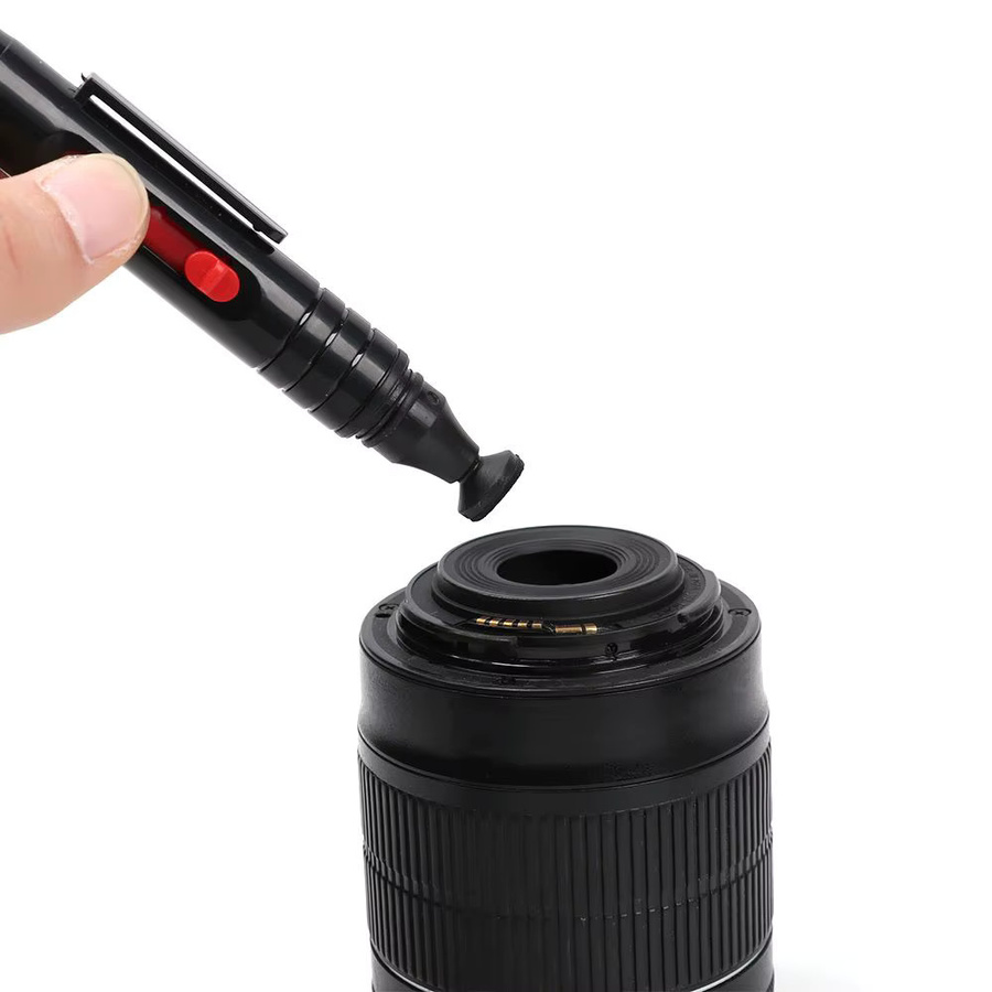 LONGPEAN Einziehbare Kamera Objektiv Reinigungsbürste und Staubreiniger Stift in Schwarz für Canon Nikon Sony DSLR SLR DV - Bild 3