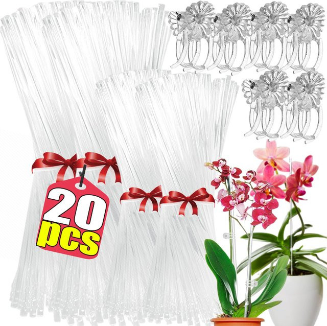 Transparente Blumenstützstäbe aus Acryl für Orchideen, Topfpflanzen und Gemüse - Bild 1