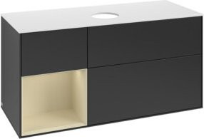V&B Waschtischunterschrank Finion in Blau lackiert, Breite: 120 cm, Tiefe: 50,1 cm, Höhe: 50,1 cm - Bild 1