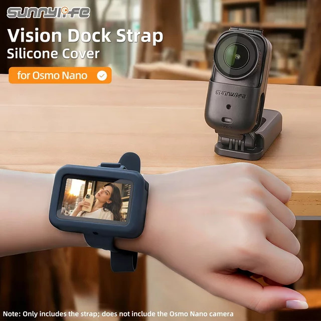 DJI Osmo Nano Silikon-Armband in Schwarz für Kamerahalterung und Bildübertragung - Bild 1