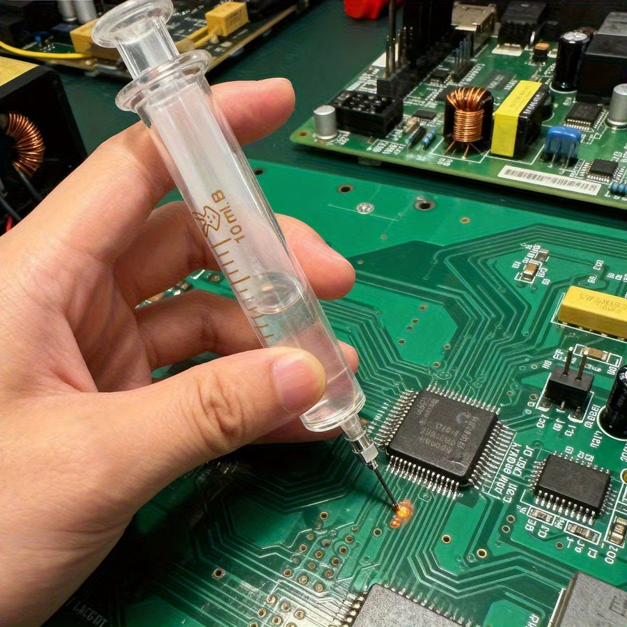 Metall-Flussmittelspritze mit Glasfass für die Mobiltelefon-Reparatur und BGA-Leiterplattenmontage, transparent, 5 ml und 10 ml - Bild 4