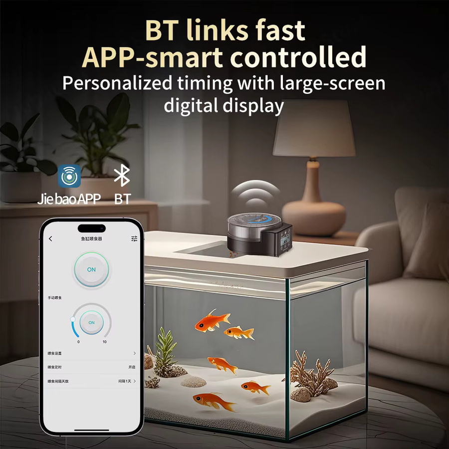 Jebao DRF-15/20 Automatischer Aquarium-Fischfütterer mit Fernsteuerung und Zeitsteuerung für eine präzise Futtermenge - Bild 3
