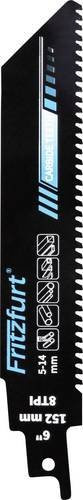 FRITZFURT 1801-3006 Säbelsägeblatt aus Hartmetall für Metall, Schwarz, Länge: 150 mm, 8 TPI - Bild 1