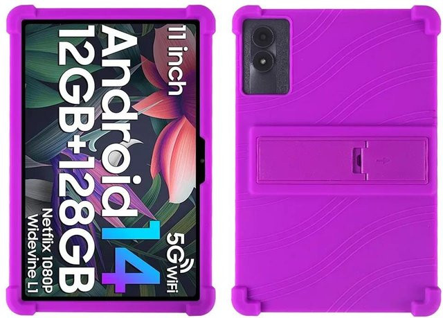 Stoßfeste Silikon-Schutzhülle für Tabwee W90 11 Zoll Android 15 Tablet in Violett - Bild 1