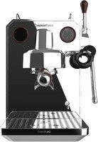 Cecotec Baristeo Intima Siebträgermaschine in Schwarz-Silber mit Thermoblock, Dampflanze und Pre-Infusion - Bild 1