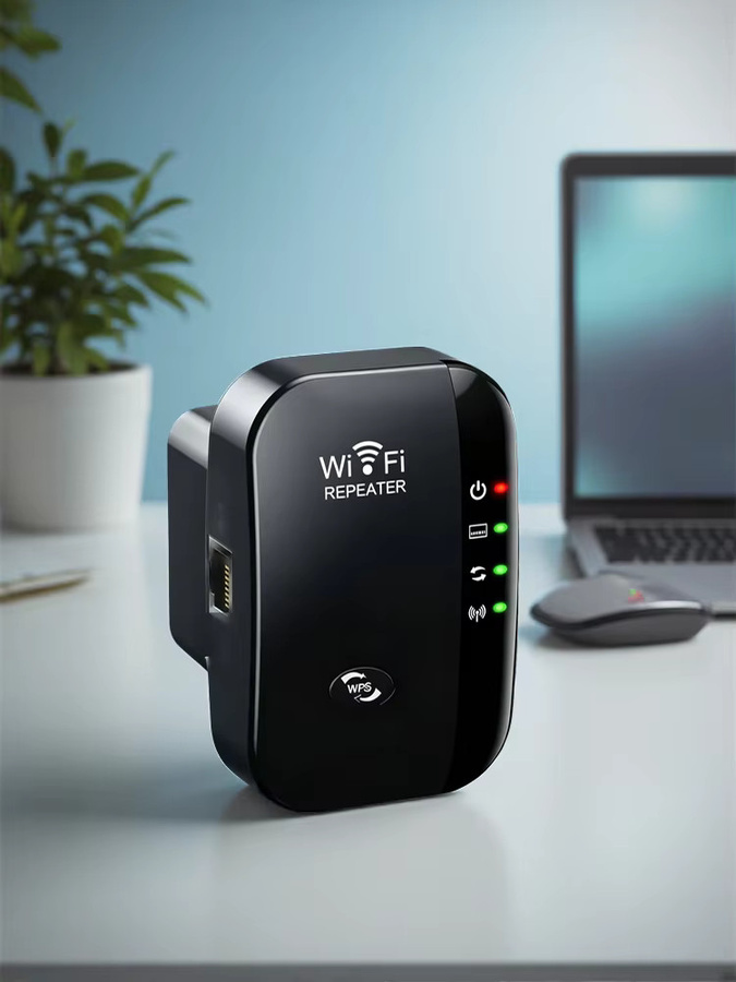 Regaton WLAN Repeater Single-Band 2,4 GHz Wi-Fi Reichweitenverstärker Schwarz - Bild 6