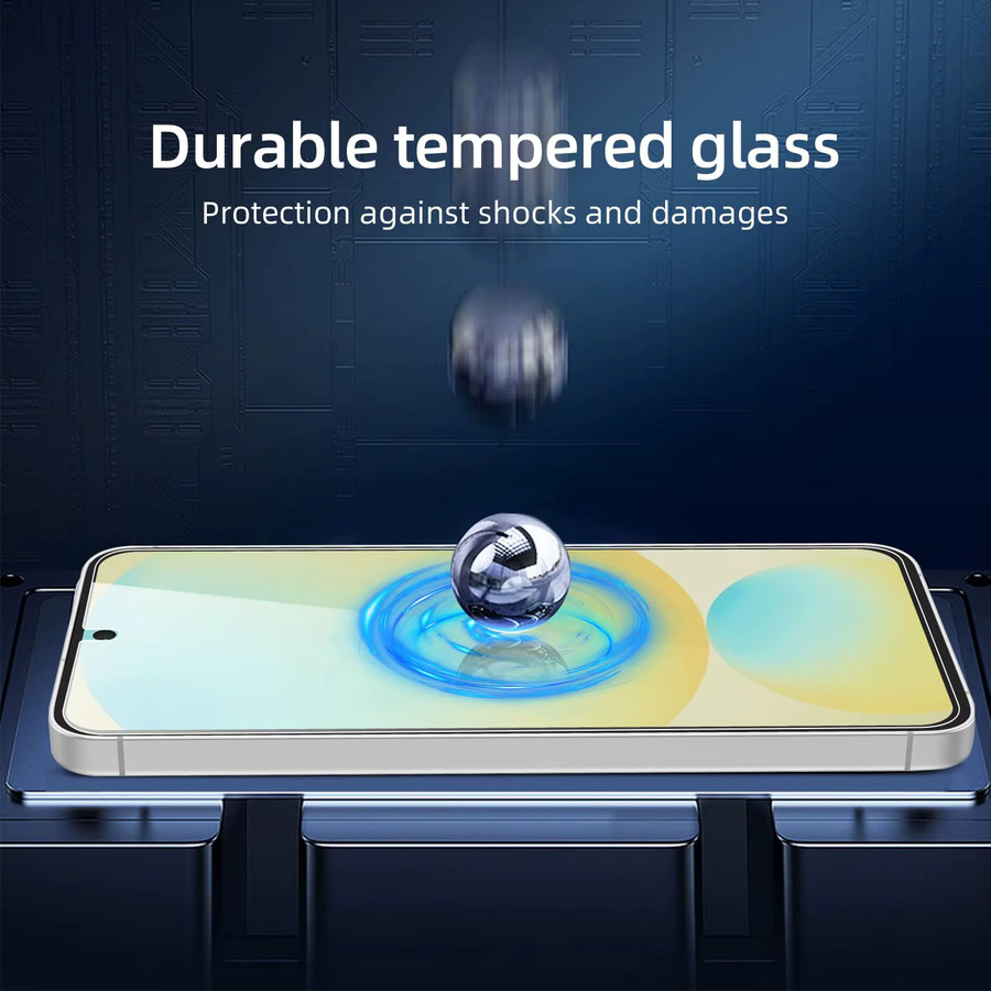 Samsung Galaxy S25 5G Displayschutzfolie aus gehärtetem Glas, HD Crystal Mica 9H, transparent, 6,2 Zoll - Bild 4
