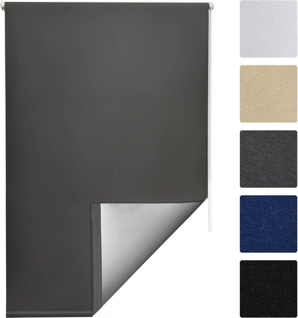 Sol Royal SolReflect T42 Thermorollo Anthrazit B: 40 cm, H: 160 cm - Bild 1