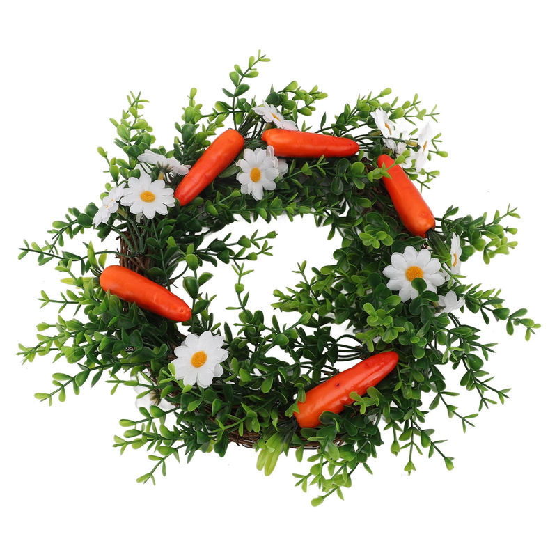 OutsideWorld Künstlicher Blumenkranz in Grün mit Blättern für Wanddekoration und festliche Anlässe wie Hochzeit, Geburtstag oder Ostern - Bild 5