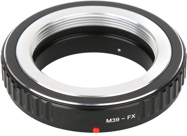 Fikaz M39-FX Kameraobjektiv-Mount-Adapterring für Zenit M39 Objektive auf Fujifilm FX-Mount Kameras, Schwarz - Bild 1