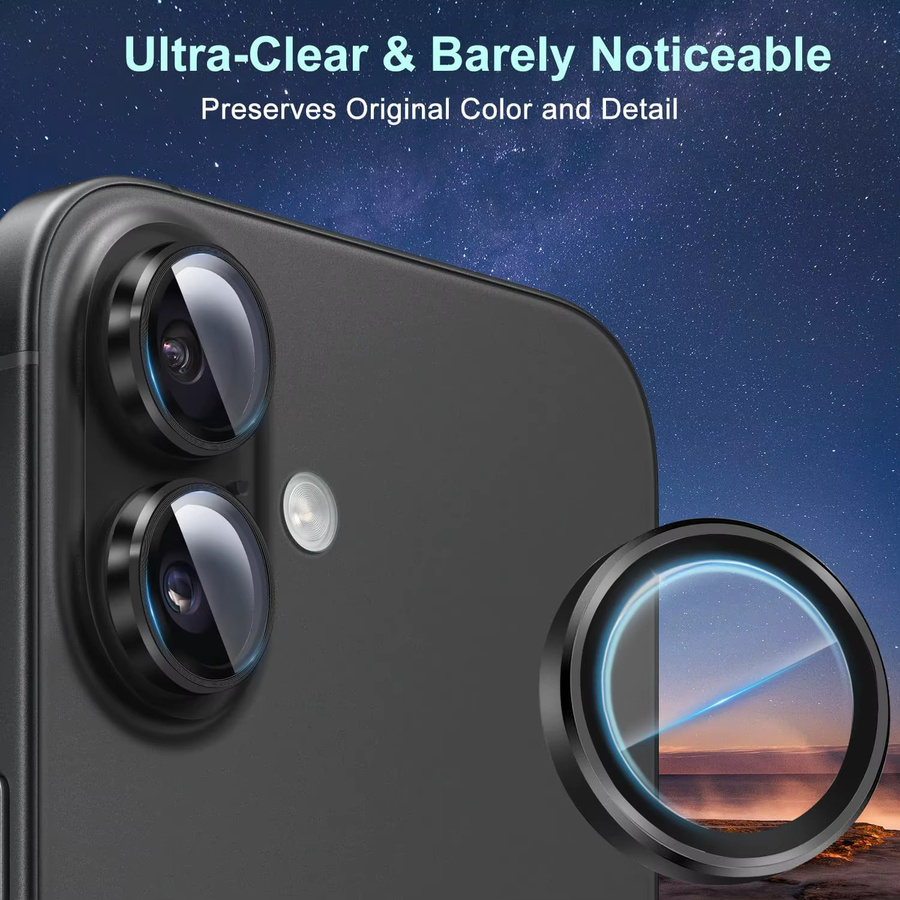 NYFundas Kameraobjektiv-Schutzhülle für iPhone 17 Pro Max, 16, 15, 14, 13, 12, 11 und Mini Modelle - Bild 2