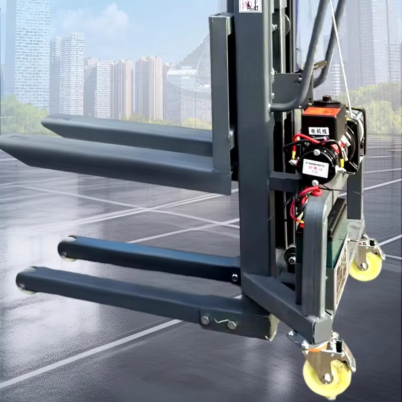 LZHZXY Elektrischer Gabelstapler mit Beleuchtung und Audio, tragbarer kleiner Lader, Breite: 1,2 m oder 1,6 m - Bild 4