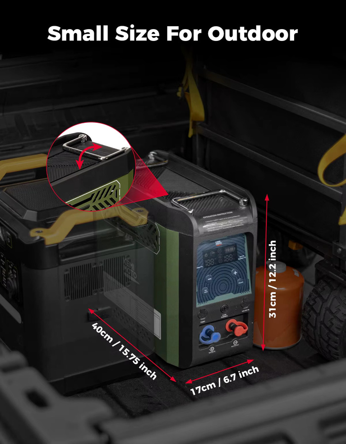 KEMITOUR Tragbare Outdoor Dusche für UTV und ATV mit Sofort-Heißwasserbereiter, 20.000 BTU, Pumpe und wiederaufladbarem 4000mAh Akku - Bild 5