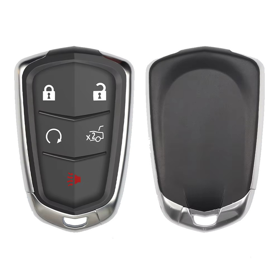 YIQIXIN Auto Fernbedienung Schlüssel für Cadillac Escalade SRX XTS ESV ATS CTS CT6 in Schwarz mit 315/433 MHz und ID46 PCF7937E Chip (Uncut Klinge) - Bild 2