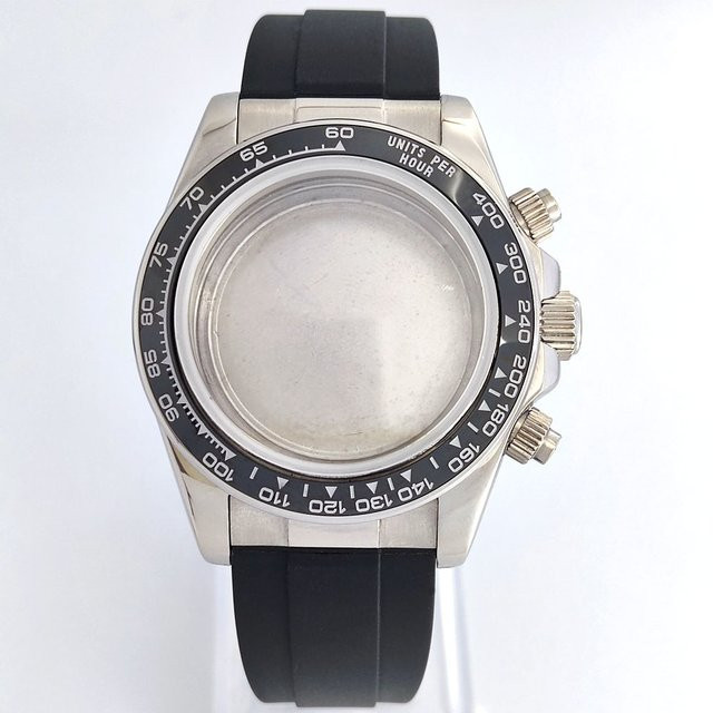 OUMASHI Uhrengehäuse Edelstahl, Keramiklünette, 39 mm, Uhrenzubehör - Bild 1