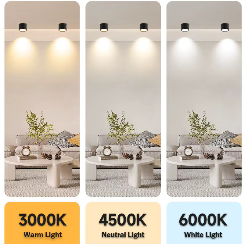 LANGYUE Aluminium-LED-Downlight in Schwarz, wasserdichter IP65 Deckenstrahler mit GX53 Fassung für Außenbereich, Balkon und Badezimmer - Bild 4
