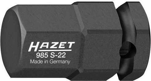 Hazet Steckschlüsseleinsatz 985S-22 für Schlag- und Maschinenschrauber mit 1/2 Zoll Vierkant hohl und Innen-Sechskant Profil 22 mm - Bild 1