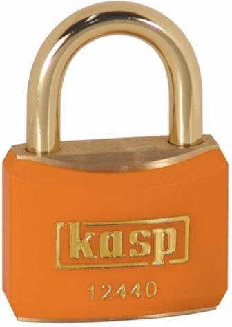 KASP Vorhängeschloss K12440ORAD aus Messing in Goldgelb mit 40mm Durchmesser - Bild 1