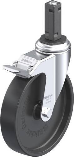 Blickle Lenkrolle LKRA-POA 150G-11-FI-EV13 mit Feststeller in Schwarz-Grau, Rad-Durchmesser: 150 mm, Tragfähigkeit: 110 kg - Bild 1