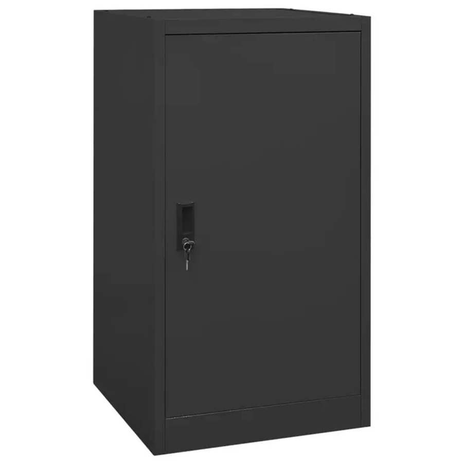 vidaXL Sattelschrank aus Stahl in Anthrazit mit Schloss, B/T/H: 53 x 53 x 105 cm - Bild 2