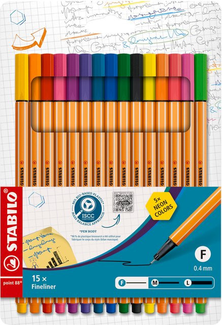 STABILO Point 88 Fineliner Set Multicolor mit Metallgehäuse - Bild 1