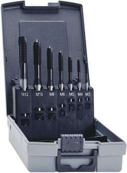 Eventus by Exact 12314 Maschinengewindebohrer-Set 7teilig metrisch M3 bis M12 schwarz rechtsschneidend nach DIN 371 und DIN 376 - Bild 1