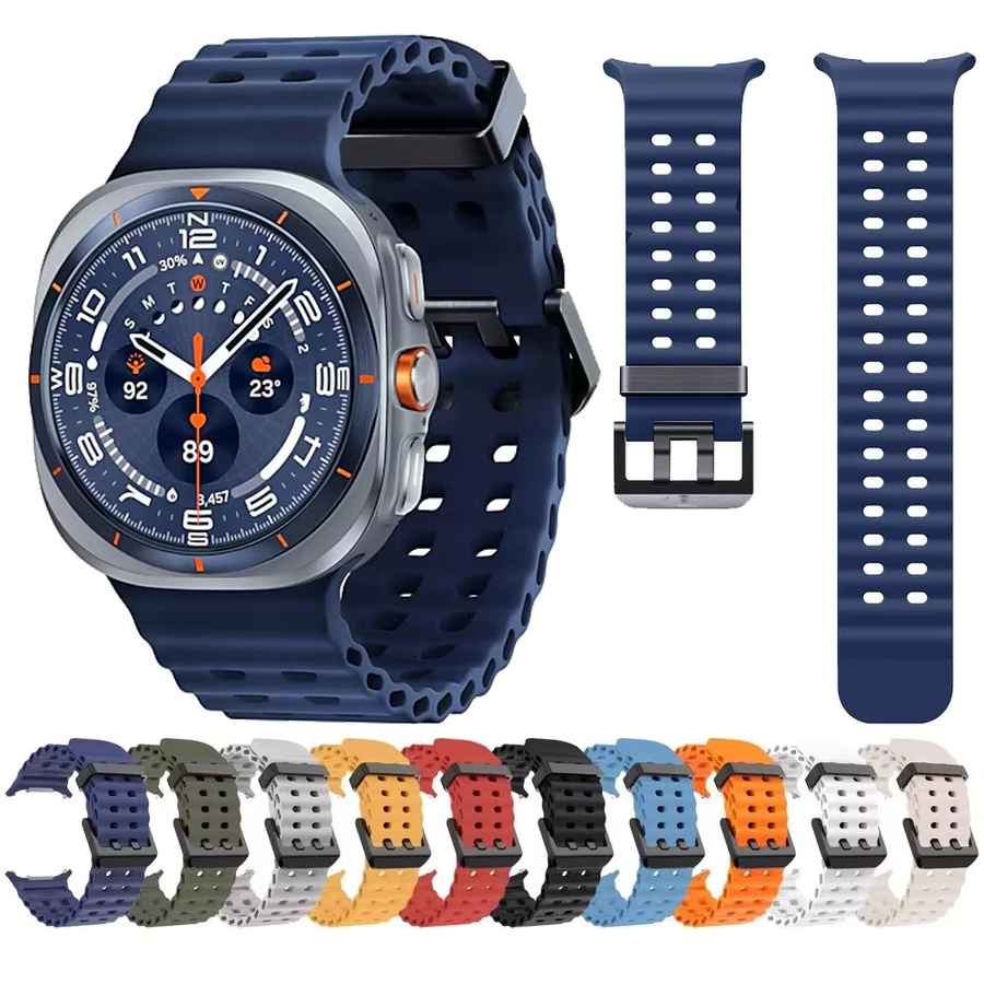 Hiyii Uhrenarmband, Gummi, Silikon, Samsung Galaxy Watch 8, 7 Ultra, Unisex - Bild 2