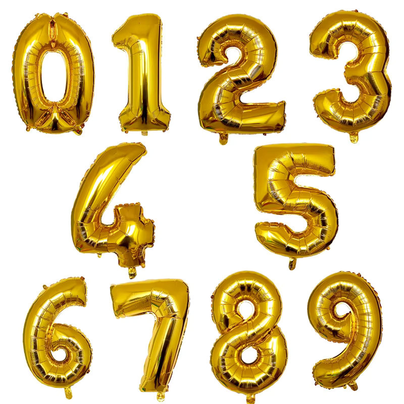 LQZZY Zahlen Folienballons in Rose Gold für Geburtstag und Party, 32 bis 40 Zoll - Bild 2