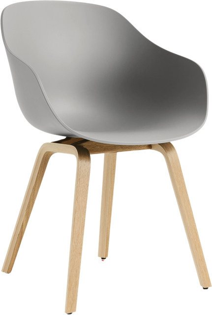 HAY About A Chair AAC 222 mit Armlehnen in Grau und Eiche - Bild 1