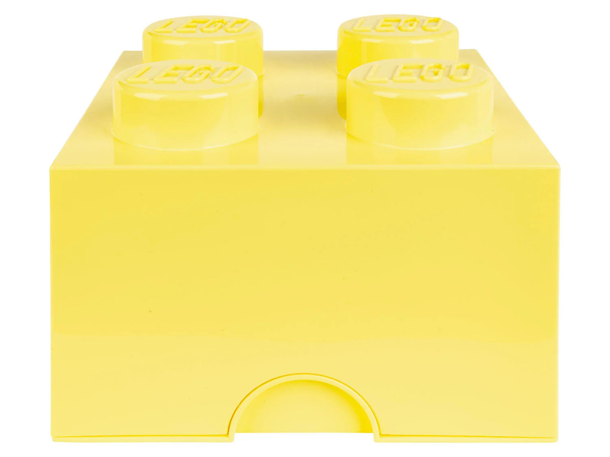 LEGO Aufbewahrungsbox stapelbar 2 x 4 Noppen in Cool Yellow und Bright Orange - Bild 1