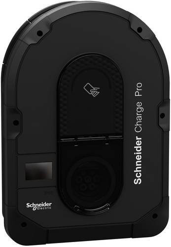 Schneider Electric Wallbox Typ 2 mit 22kW, App-Steuerung, RFID, NFC und WiFi in Schwarz - Bild 1
