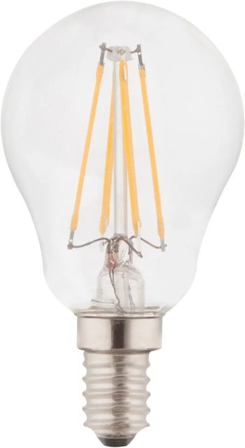Globo LED Leuchtmittel E14 Glühbirnenform Transparent Warmweiß 4 W - Bild 1