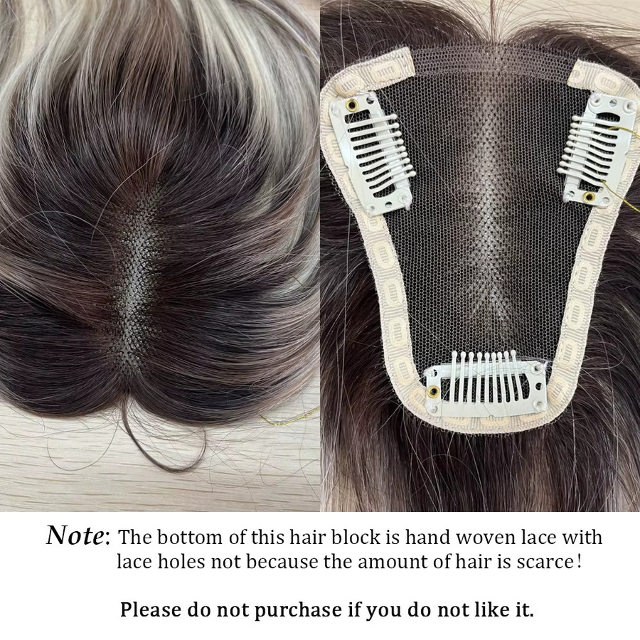 HAIRCUBE Echthaar Topper Clip-in-Haarverlängerungen, Blonde Balayage, Damen - Bild 2