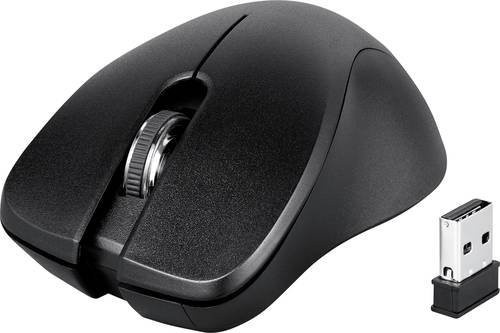 Perixx PERIMICE-621 B Ergonomische Funkmaus in Schwarz mit geräuscharmen Tasten - Bild 1