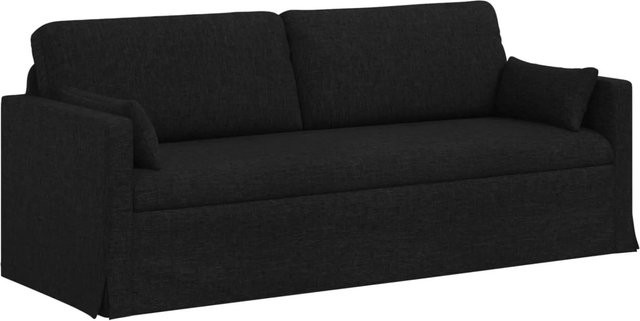 vidaXL Sofa Schwarz mit Stoffbezug und Metallrahmen B/T/H: 198 x 78 x 80 cm - Bild 1
