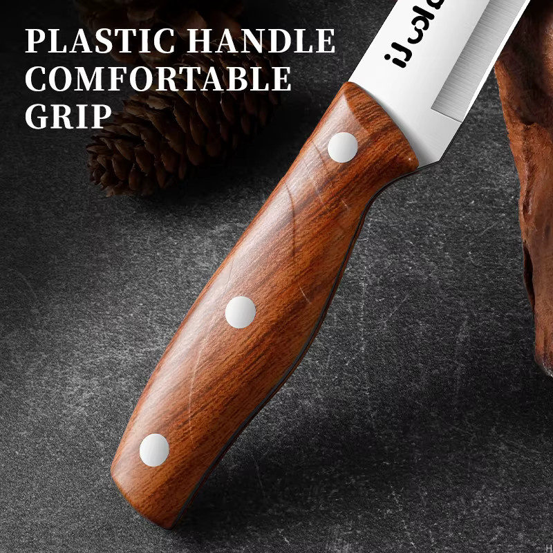 PLYS Knochenschneidemesser aus Edelstahl mit Holzgriff, 3er-Set - Bild 4