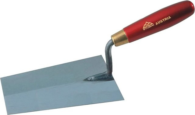 Stubai Maurerkelle mit parallelem Blatt in Silber und Rot aus Stahl, Blattbreite: 180 mm - Bild 1