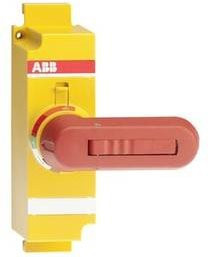 ABB OSVY200BK Direktgriff in Rot-Gelb mit Welle und Abdeckung, 65 mm - Bild 1